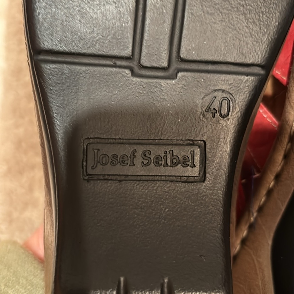 NWT JOSEF SEIBEL SANDALS 40 9 shoes red - Picture 9 of 10